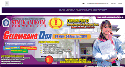Desktop Screenshot of pmb.amikompurwokerto.ac.id